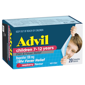 Advil Pain and Fever 7-12 Years Chewable Tablets 2...
