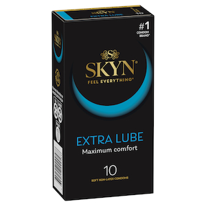 Ansell Lifestyles Condoms Skyn Extra Lube Latex Free 10 Pack