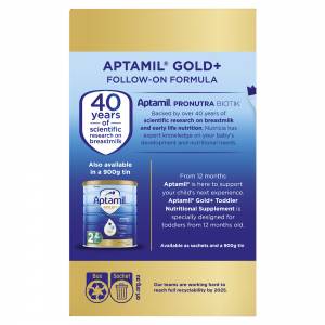 Aptamil Gold Pronutra Follow On Sachet 4x30.8g