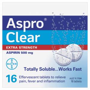 Aspro Clear Extra Strength 500mg Tablets 16
