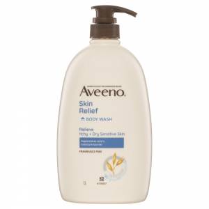 Aveeno Skin Relief Body Wash Fragrance Free 1 Litre