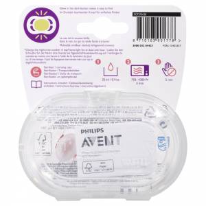 Avent 176 Soother N/Time 6-18mth 2Pk