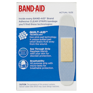 Band-Aid Brand Clear Strips 40