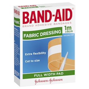 Band-Aid Brand Fabric Dressing Strip 6cmx1m