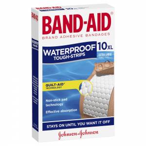 Band-Aid Brand Tough Strips Waterproof Extra Large...
