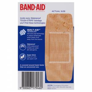 Band-Aid Brand Tough Strips Waterproof Extra Large 10
