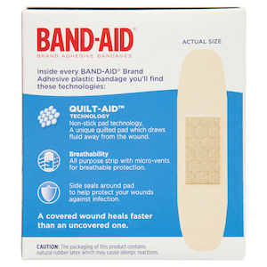 Band-Aid Plastic Strips 50