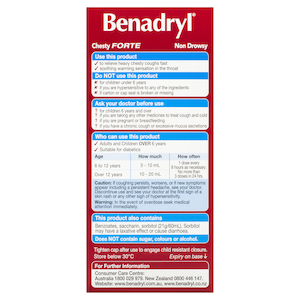 Benadryl Cough Liquid Chesty Forte 200ml