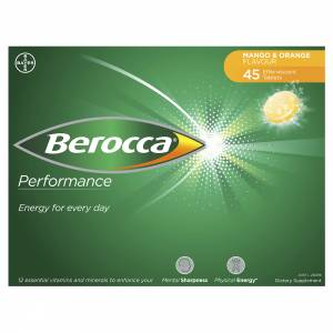 Berocca Performance Mango & Orange Effervescent Tablets 45