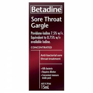 Betadine Sore Throat Gargle 15ml