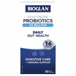 Bioglan Platinum Probiotics 20 Billion Daily Gut Health 30 Capsules