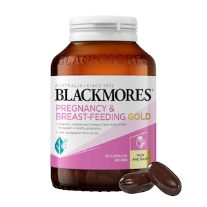 Blackmores Pregnancy + Breastfeeding Gold 120 Caps...