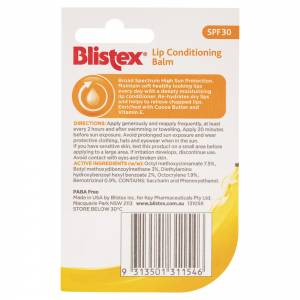 Blistex Lip Conditioning Balm 4.25g SPF30