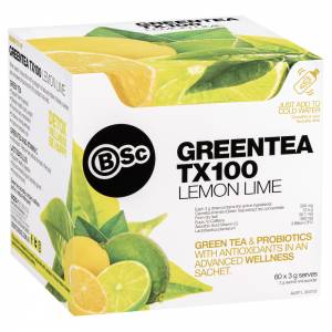 Body Science BSC Green Tea TX100 Lemon Lime 3g X 6...