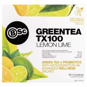 Body Science BSC Green Tea TX100 Lemon Lime 3g X 60