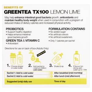 Body Science BSC Green Tea TX100 Lemon Lime 3g X 60