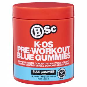 Body Science BSC K-OS Pre Workout Blue Gummies