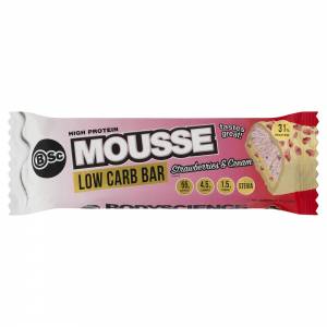 Body Science BSC Low Carb Mousse Bar Strawberries & Cream 55g