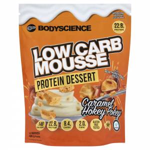 Body Science BSC Low Carb Mousse Dessert 400g Caramel Hokey Pokey