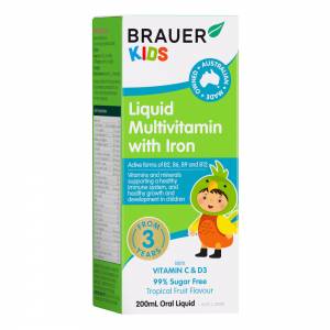 Brauer Kids Liquid Multivamin with Iron 200ml