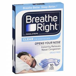 Breathe Right Nasal Strips Clear Large 10