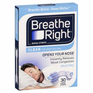 Breathe Right Nasal Strips Clear Large 30