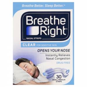 Breathe Right Nasal Strips Clear Regular 30