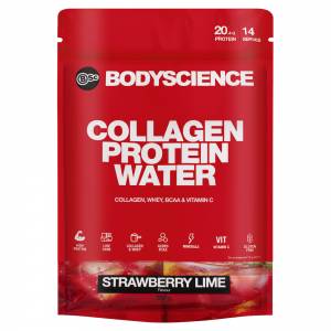 BSC Collagen Protein Water 350g Strawberry Lime 