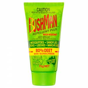 Bushman Plus Insect Repellent + Sunscreen 15+ 75g