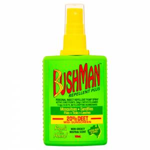 Bushman Plus Insect Repellent + Sunscreen Pump 100...