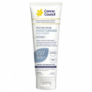 Cancer Council Face Day Wear Matte Invisible 4hr Water Resistant 50+ 75ml
