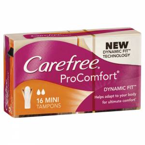 Carefree Tampons ProComfort Mini 16