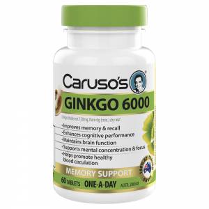 Caruso's Ginkgo 6000 Tablets 60