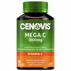 Cenovis Mega C 1000mg Orange Flavour Value Pack 60 Tablets