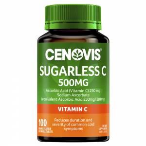 Cenovis Sugarless C 500mg Orange 100 Tablets