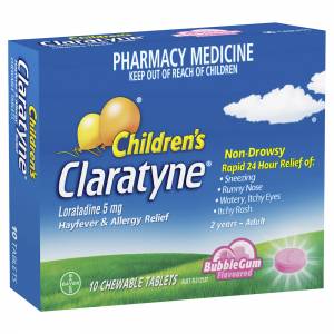 Claratyne Children's Bubblegum Chewable Tablet 10