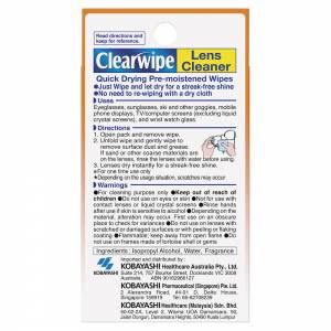 Clear Wipes Lens Cleaner 20 Pack