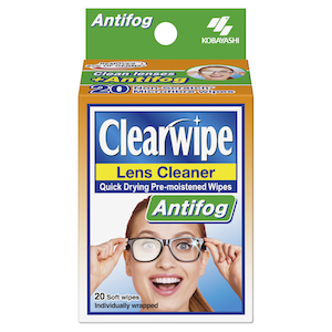 Clear Wipes Lens Cleaner Anti Fog 20 Pack