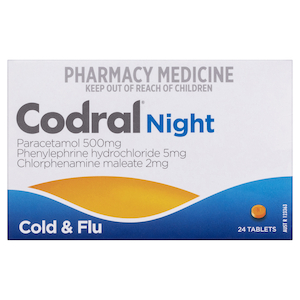Codral PE Nighttime Tablets 24
