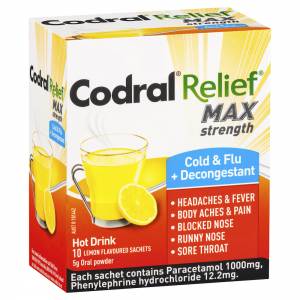 Codral Relief Max Cold & Flu + Decongestant Ho...