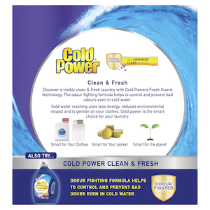 Cold Power Clean & Fresh Odour Fighter Laundry Powder 1.8kg