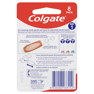 Colgate Interdental Brushes Size 1 8 Pack