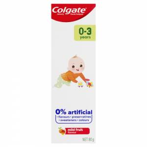 Colgate Kids Toothpaste 0-3 Years Mild Fruit 80g