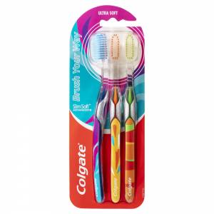 Colgate Toothbrush Slim Advanced Soft 3pk