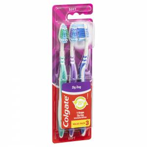 Colgate Toothbrush Zig Zag Soft 3 Pack