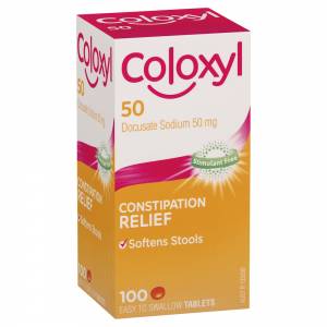 Coloxyl 50mg Tablets 100