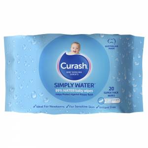 Curash Simply Water Wipes 20 Wipes
