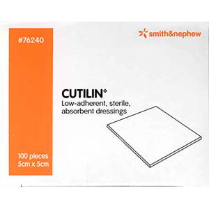 Cutilin Low Adherent Wound Pad 5cm x 5cm Single
