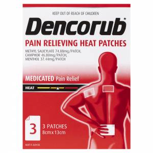Dencorub Self Adhesive Pain Relieving Patches 3 Pack