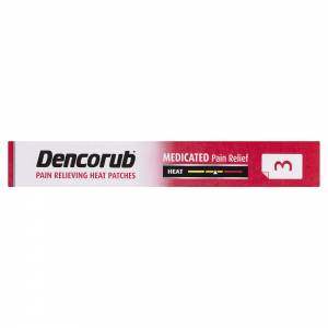Dencorub Self Adhesive Pain Relieving Patches 3 Pack